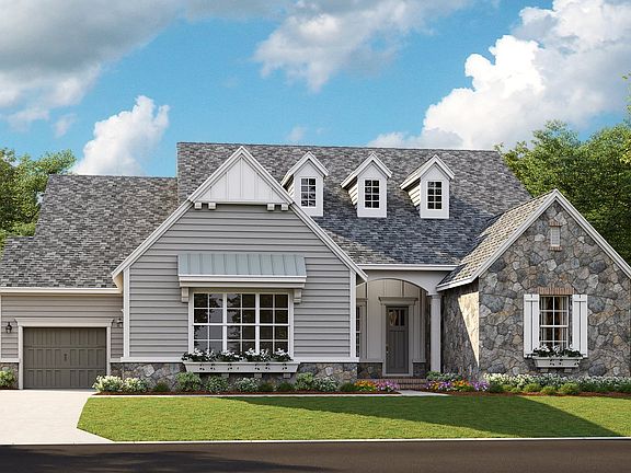 Santa Fe - American Cottage 3-Car Side Load Garage Note Renderings may show optional features