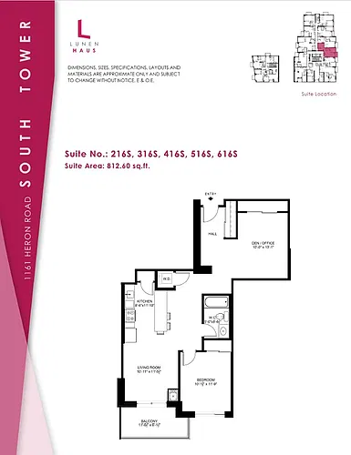 Floor plan S 216S-616S