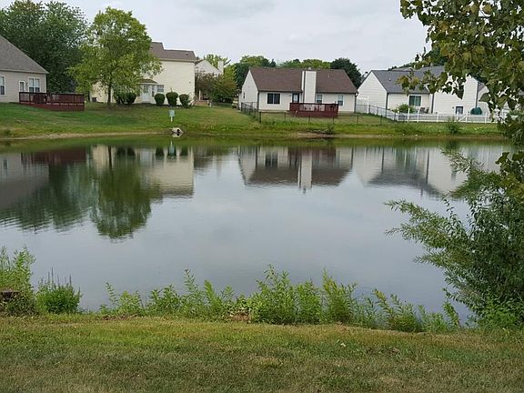 Pond in backyard