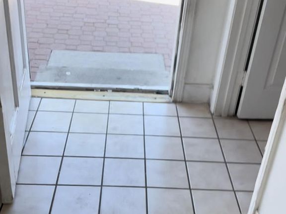 Tile entry way