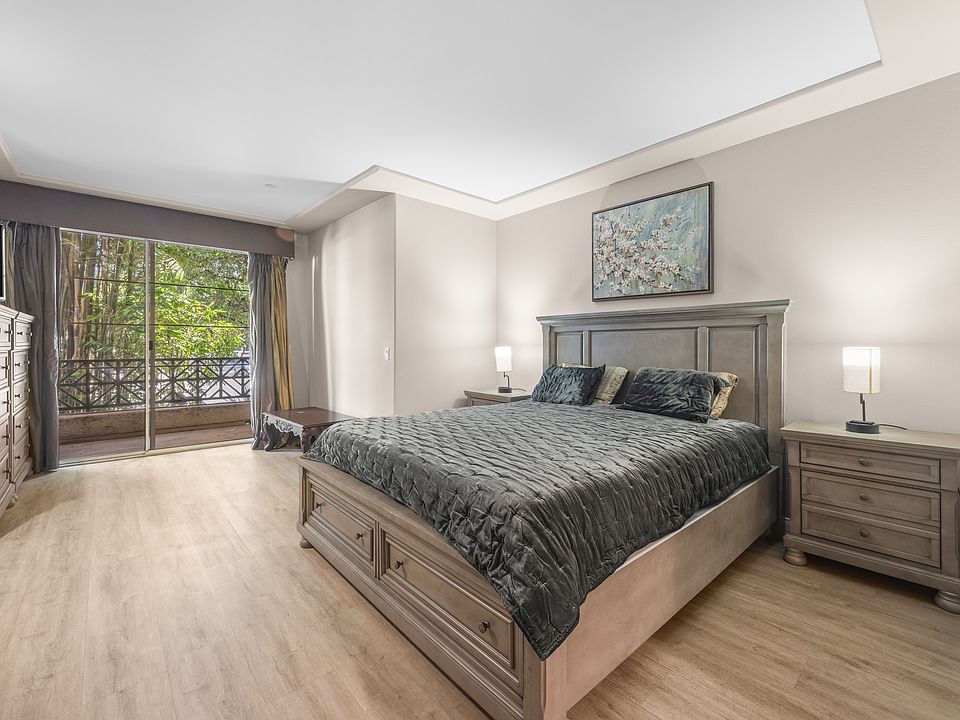 Spacious master bedroom with fire place