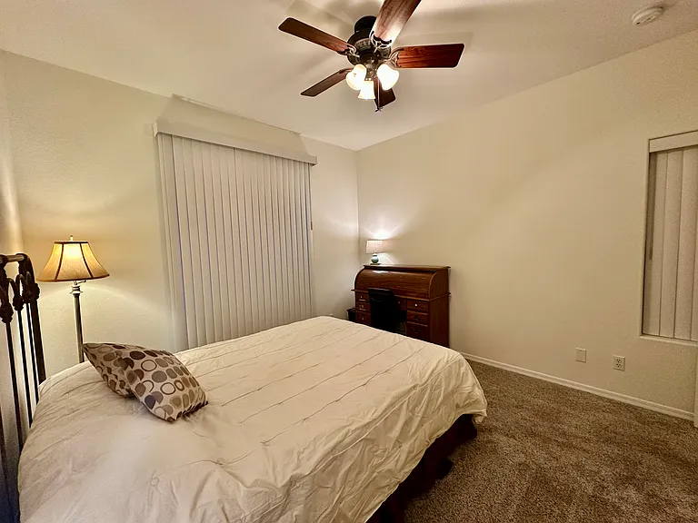Bedroom 3 with Queen Bed and Desk
