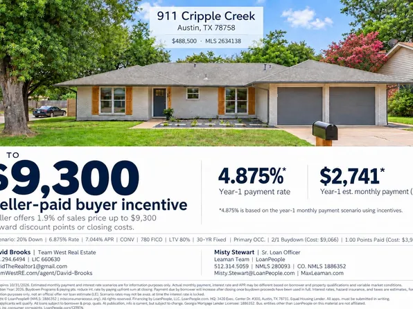 911 Cripple Creek Dr, Austin, TX 78758