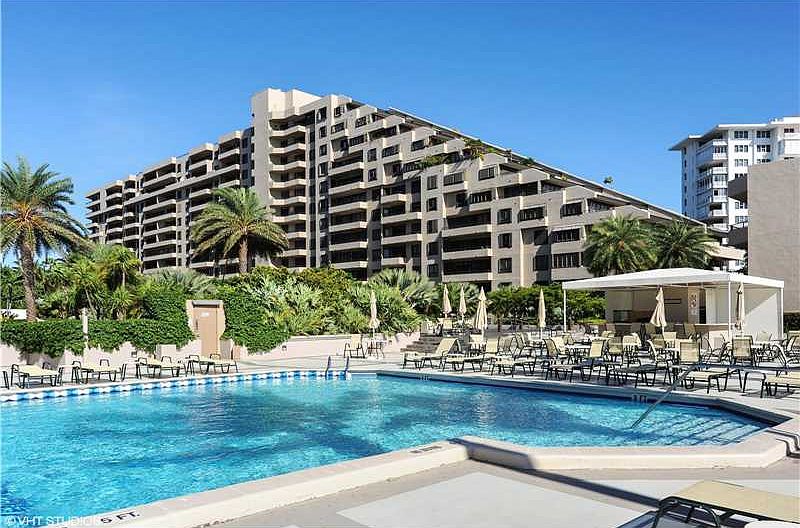 Beach front building at Key Colony2 resort condominium