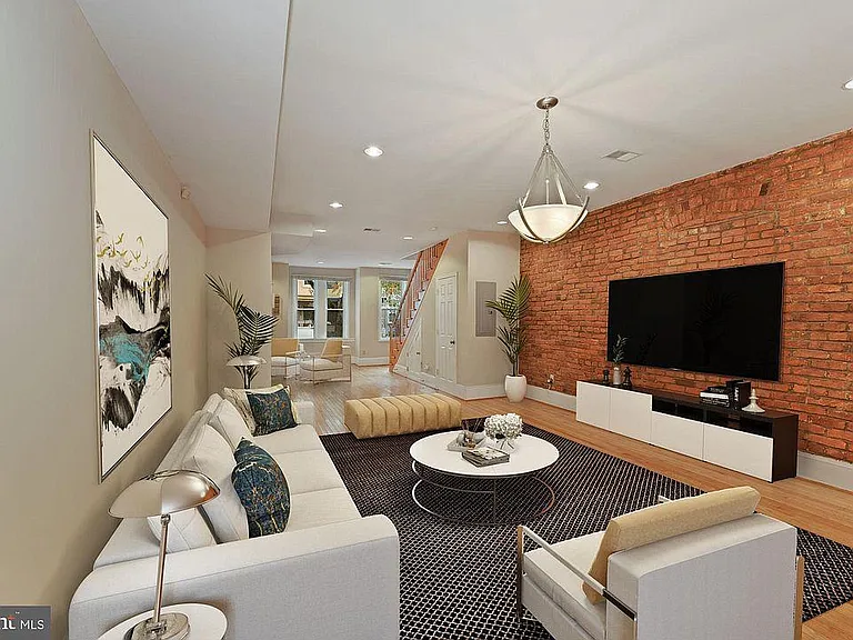 Living area staged