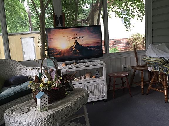 Sunroom off Family Room facing Lake