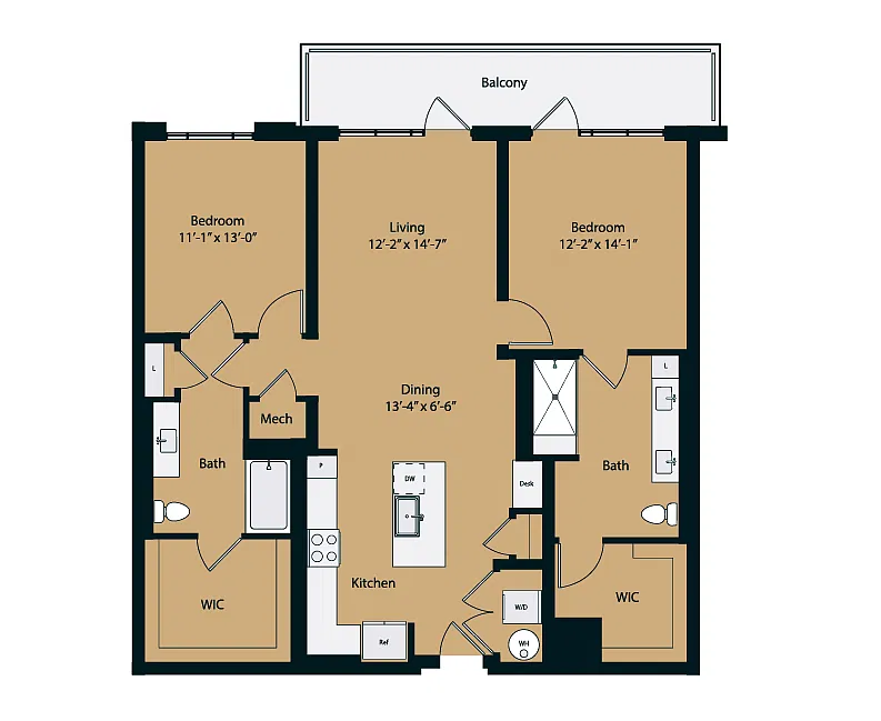 Floor plan 2B-1