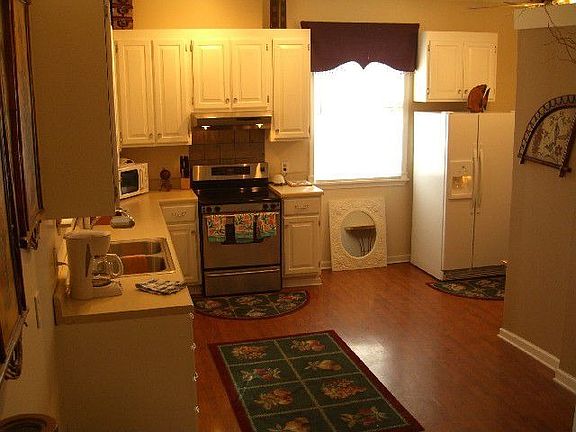 Large, eat-in kitchen with stainless steel appliances! 