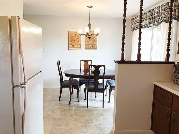 Kitchen with view to dining room.