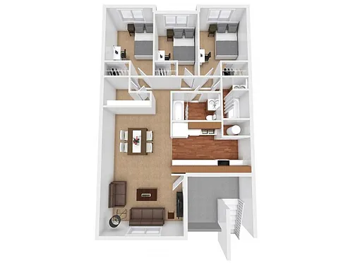 Floor plan 3BR/2 Bath