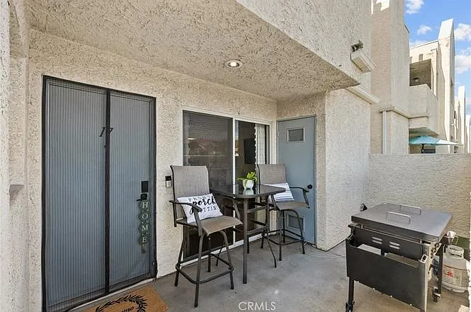 Front door and patio