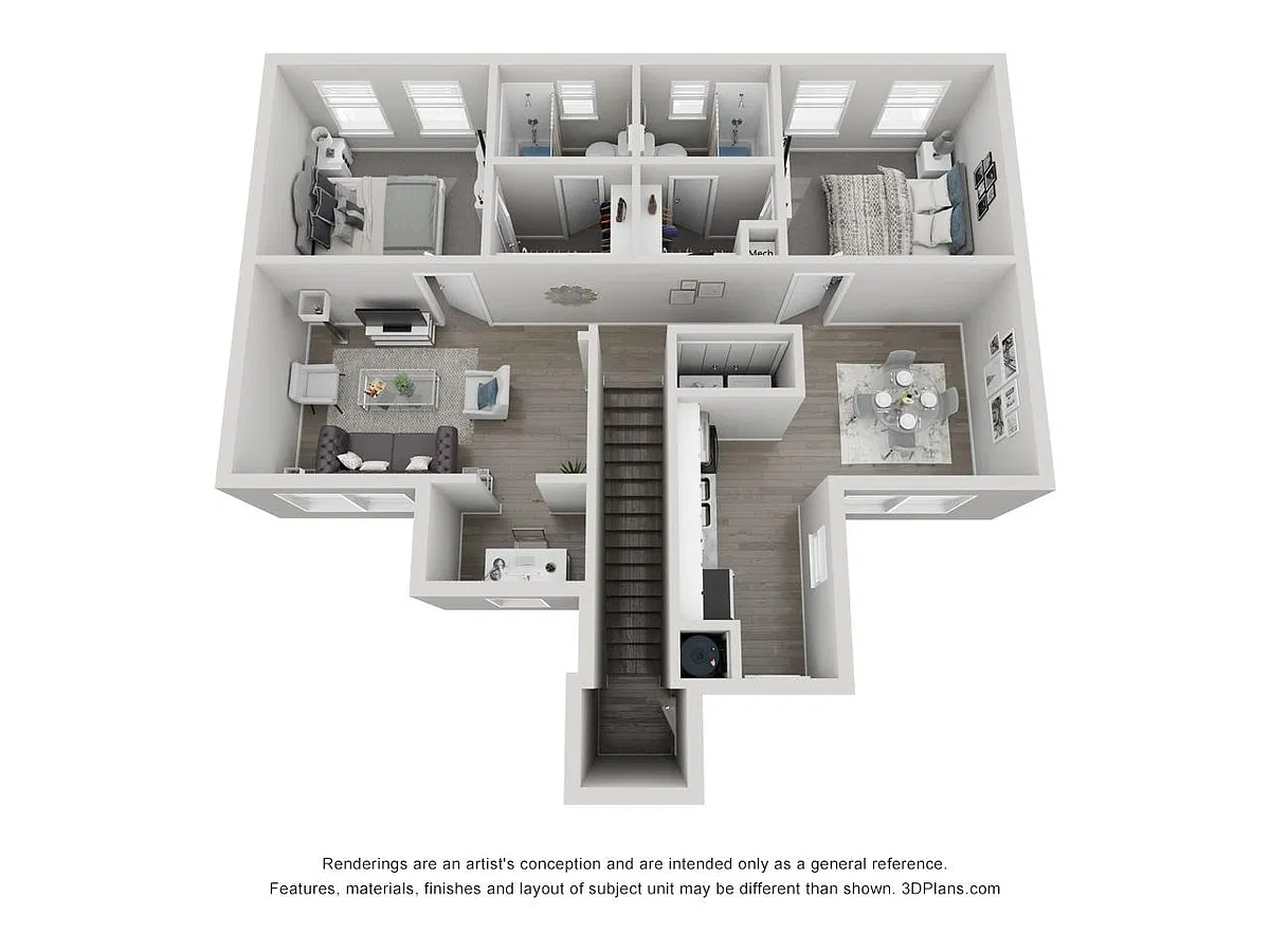 Floor plan Two Bedroom