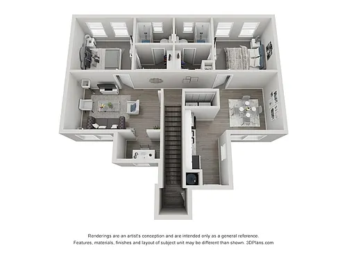 Floor plan Two Bedroom