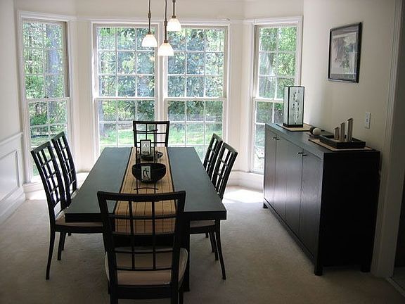 Dining Room with Private Backyard