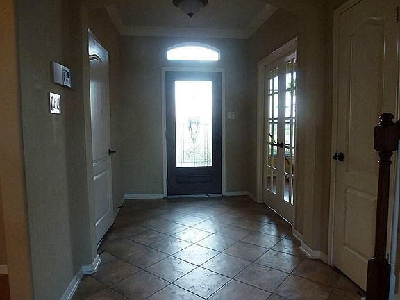 View of the front door.