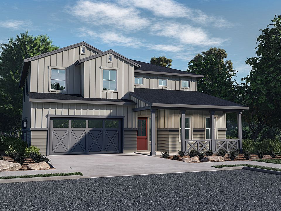 Plan 5 Architectural Rendering - Farmhouse