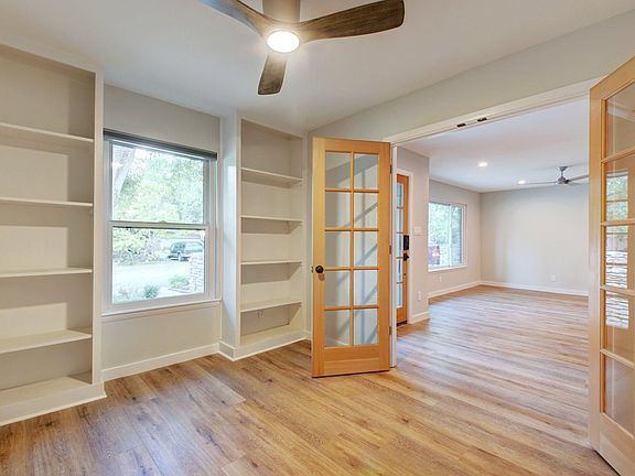 Office with built-in book shelves
