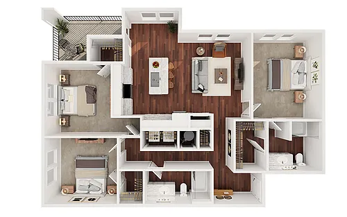 Floor plan C1B