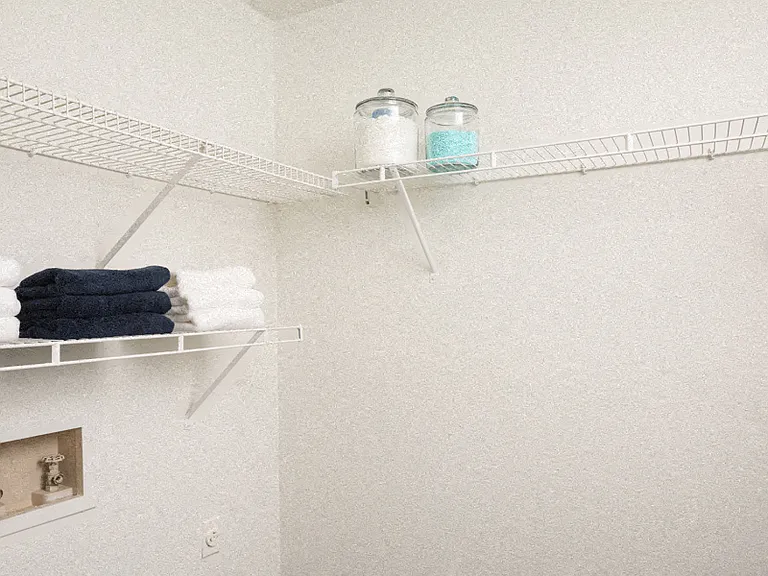 Laundry rooms with washer and dryer connections