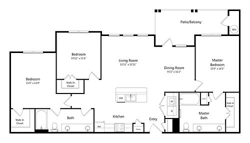 Floor plan C1 - ATX