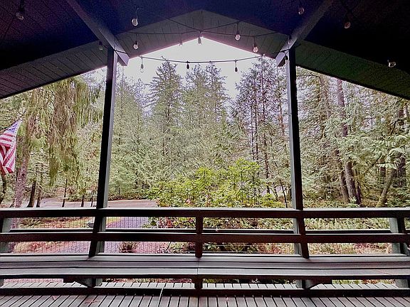 Wraparound front porch