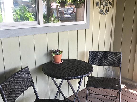 Multiple outdoor seating areas