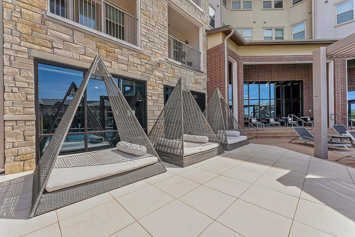 Comfortable Outdoor Seating and Lounge | Discovery Park, Denton TX Homes - Discovery Park