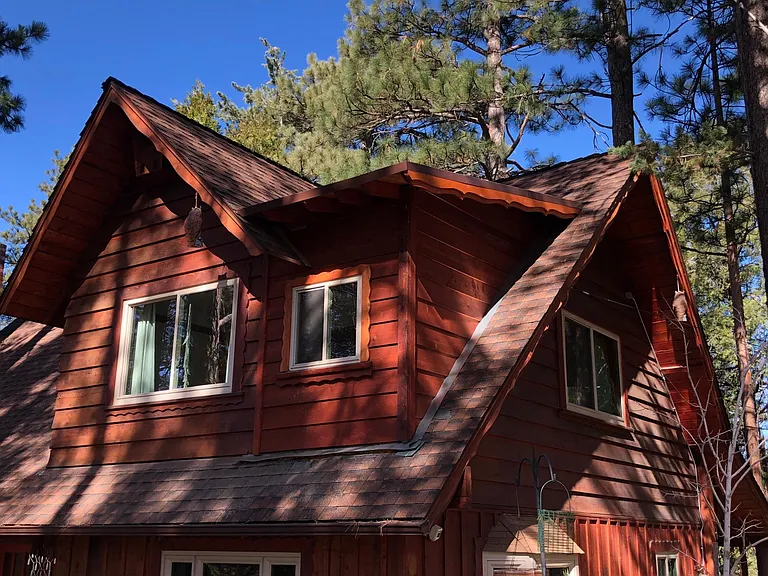 The upstairs unit feels like a tree house.