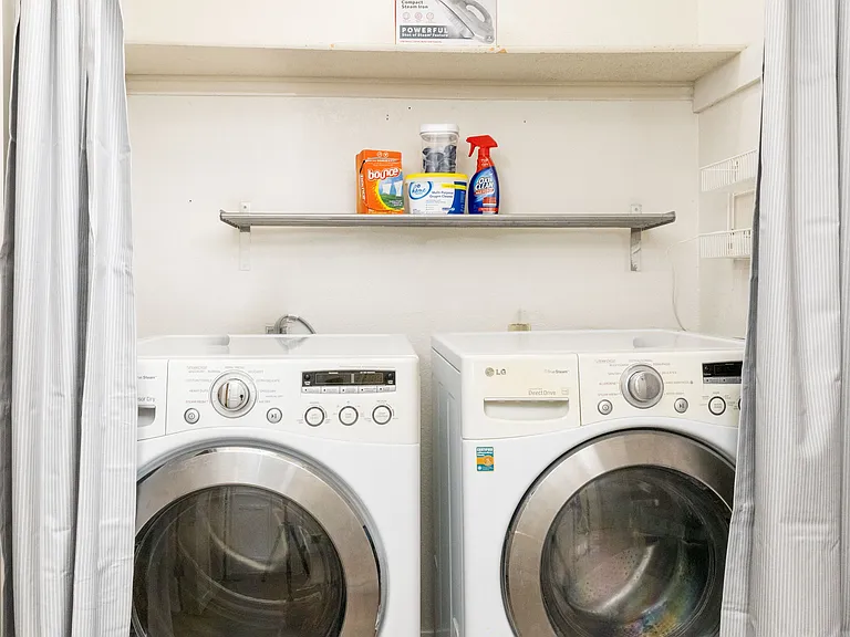 Washer and dryer free to use!