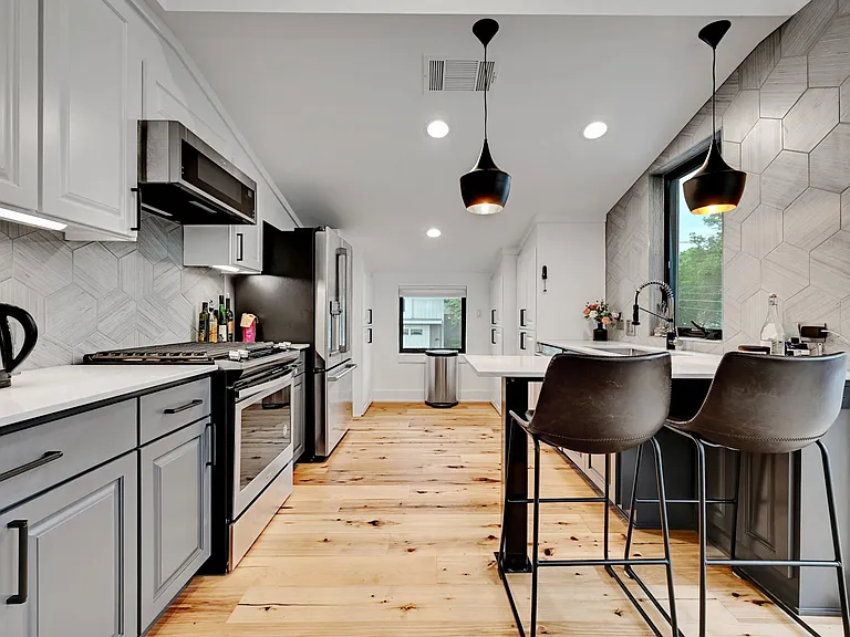 Full Size Washer and dryer built in Kitchen Cabinets