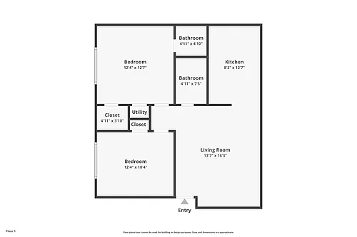 Floor plan 2 Bedroom