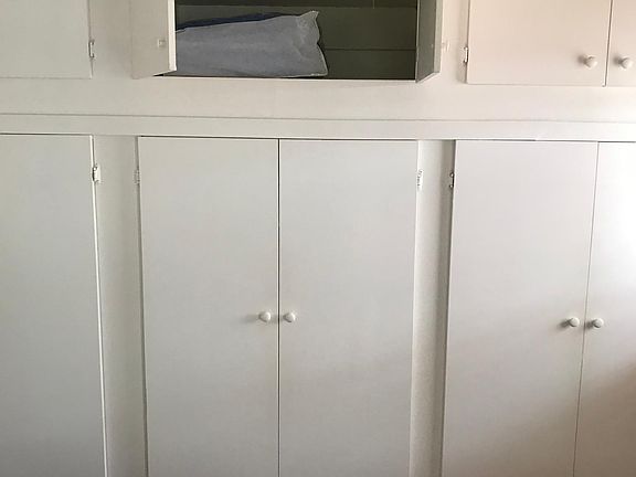 Closet upper storage space
