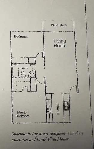 Floor plan Monte Vista Manor Apartments