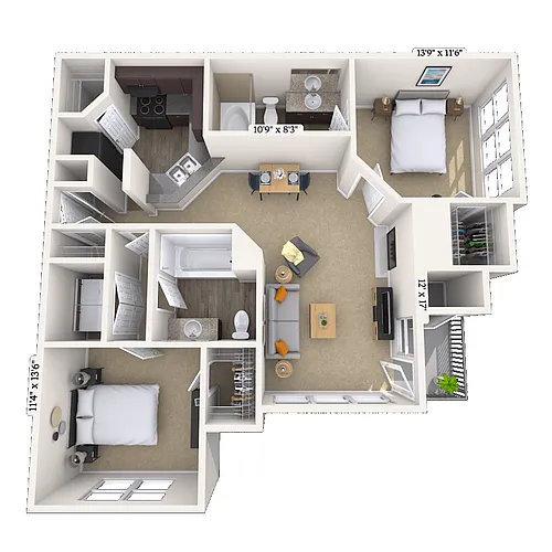 Floor plan Cypress Pointe