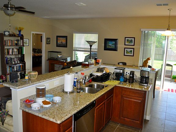 Kitchen looking in living rm