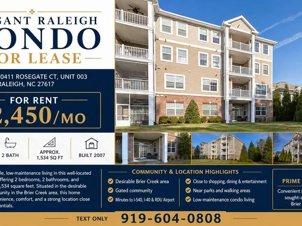 10411 Rosegate Ct Unit 3, Raleigh, NC 27617