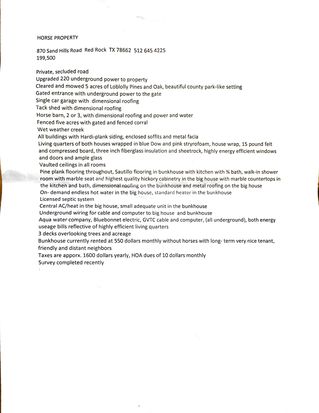 870 Sand Hills Rd, Red Rock, TX 78662