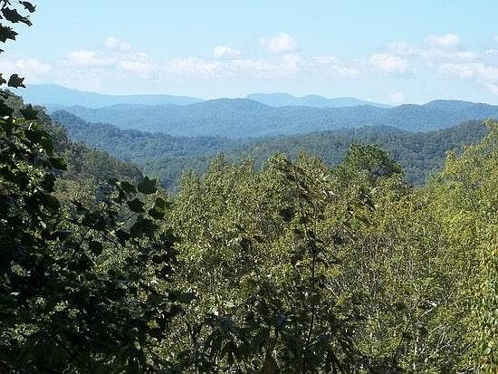 Rear view facing west