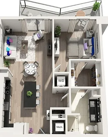 A6 | 1x1 | 811 sq ft A6 | 1x1 | 811 sq ft