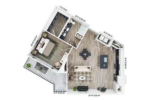 Floor plan A8 - Type A