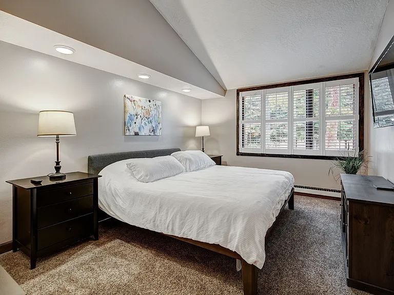 Master bedroom with king bed