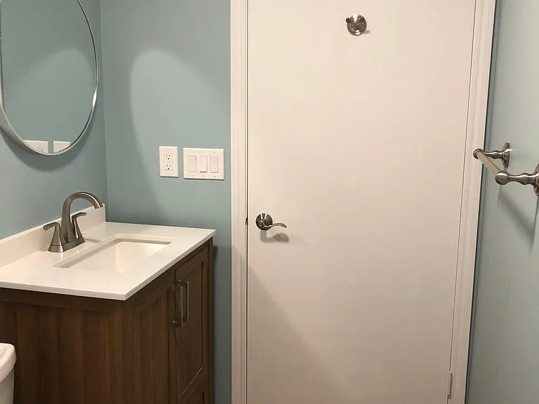 1st Bathroom - nice amount of lighting and storage