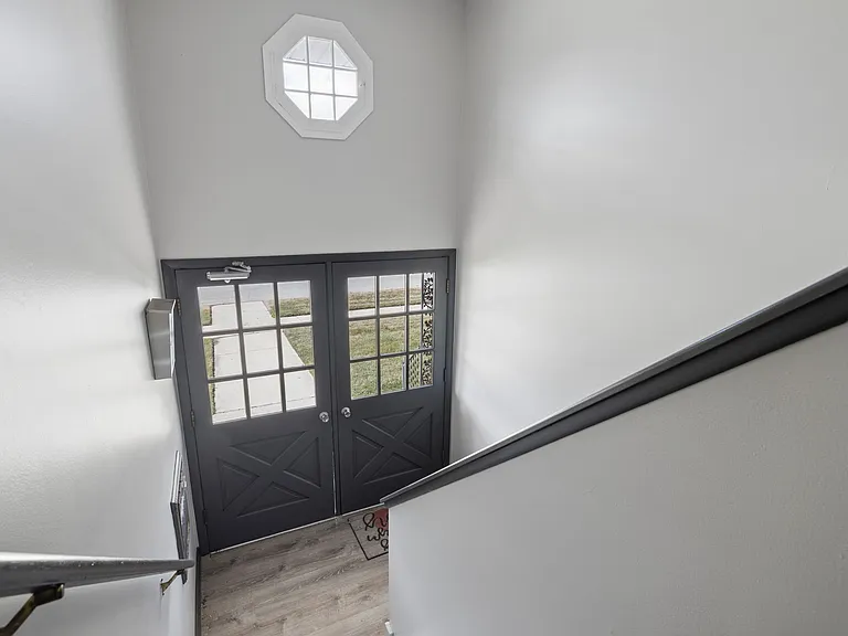 FRONT ENTRANCE FROM UPSTAIRS