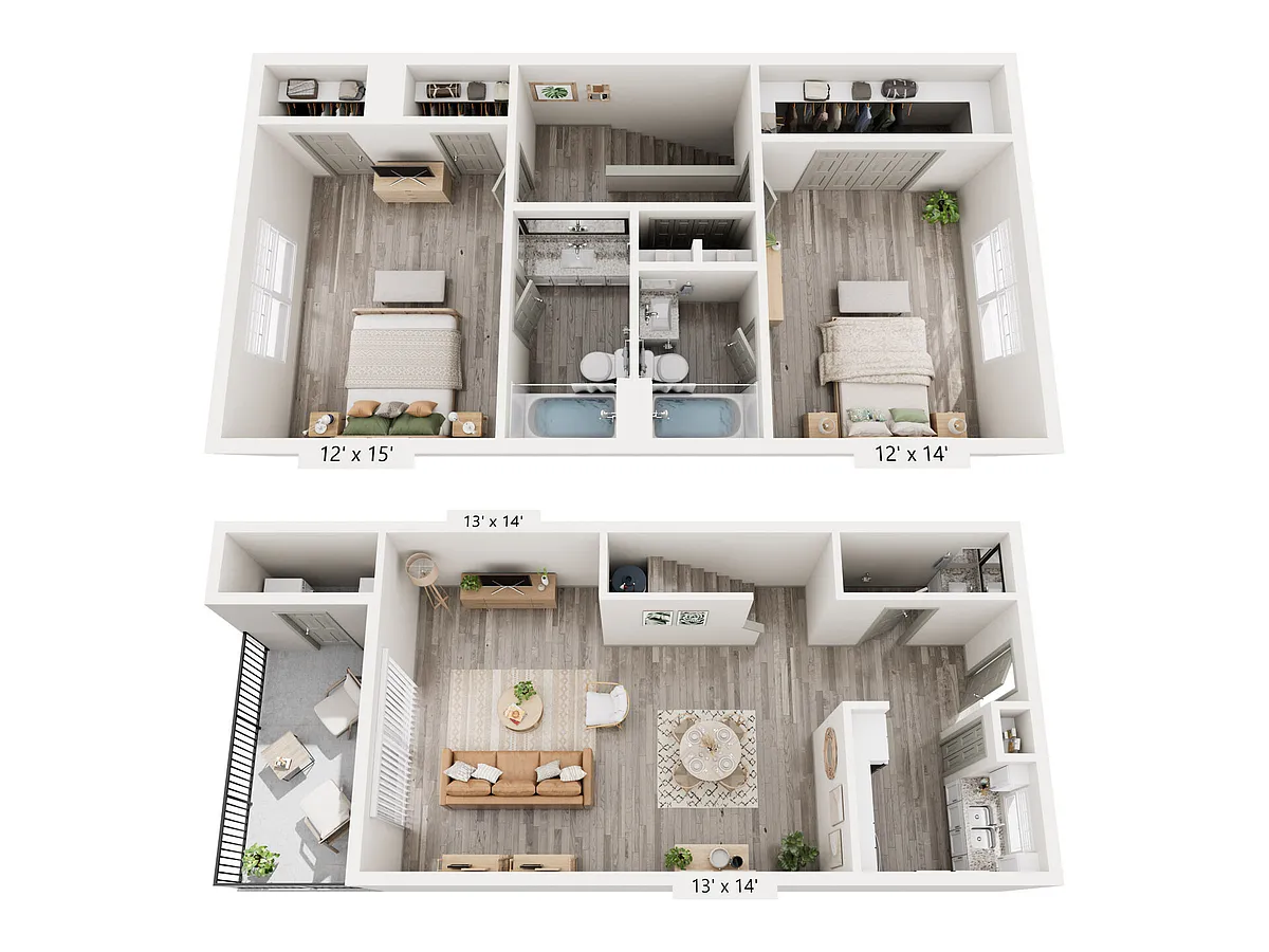 Floor plan 2B