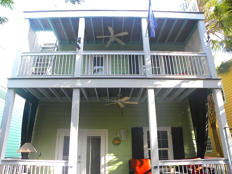 Rear Decks at Pool Level & Off Master Bedroom