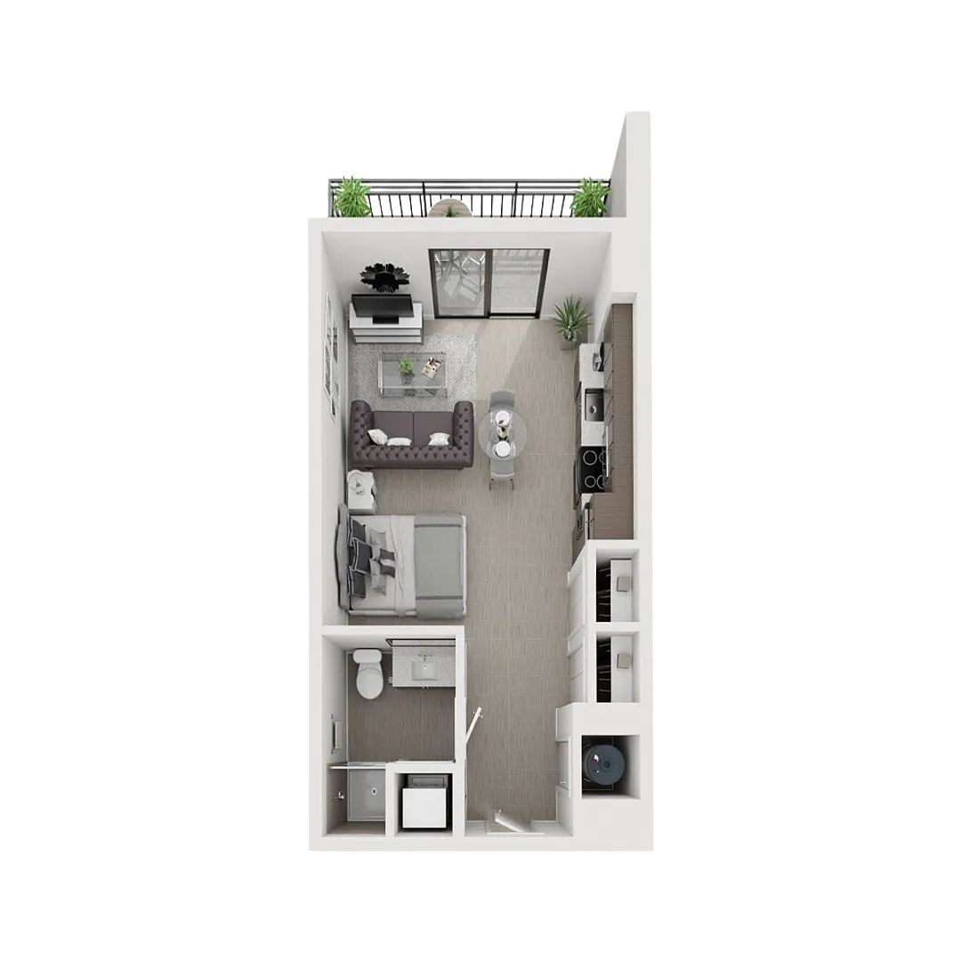 Floor plan 0x1 - 480sqft - S14