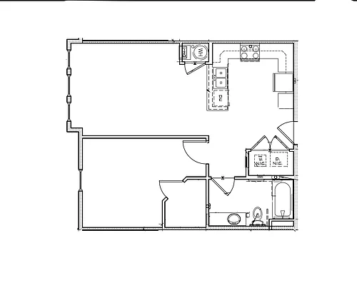 Floor plan 1 Bedroom