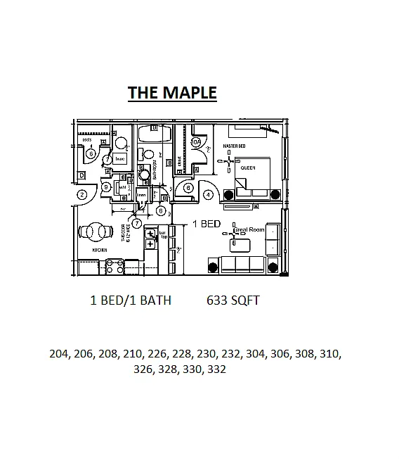 Floor plan The Maple