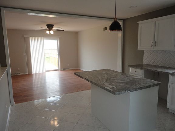 Newly Remodeled Kitchen open to Living Room