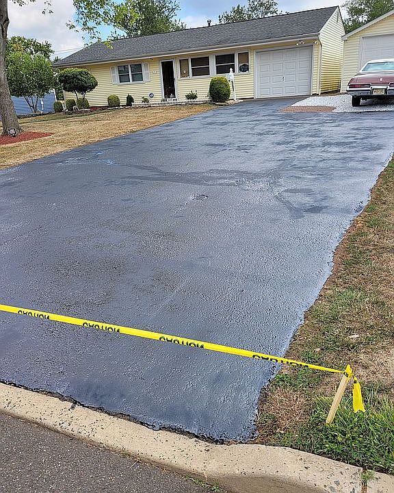driveway refinished 2 garage